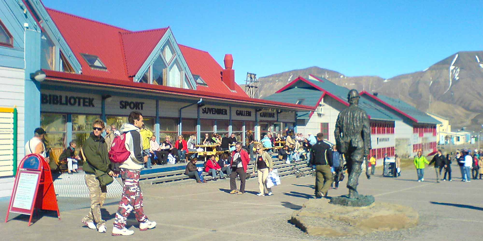 Shopping in Longyearbyen, the most Northerly settlement in the world