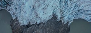 Alaskan glacier from the air