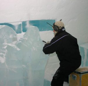 sculpting ice