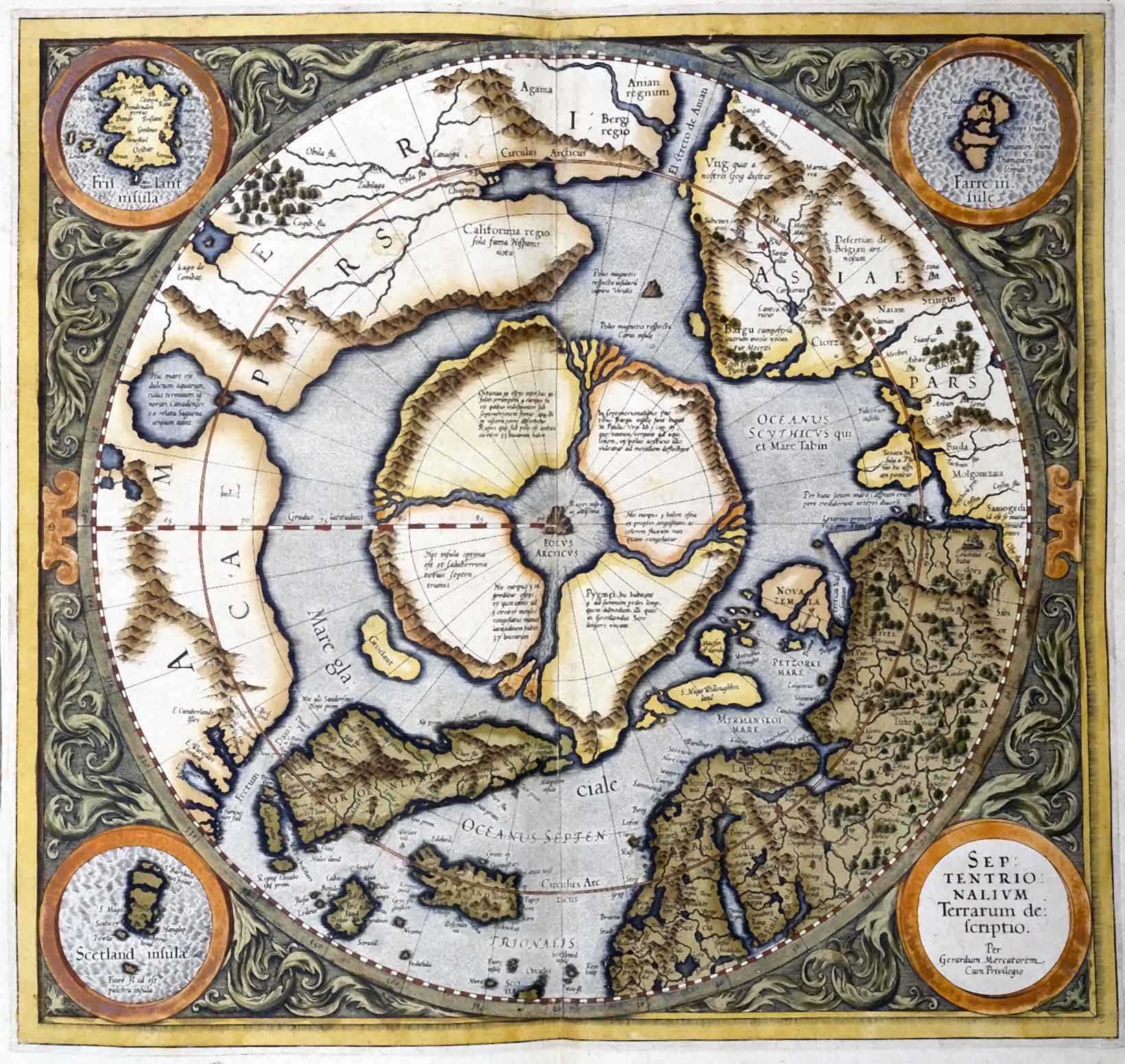 Mercator map of 1595