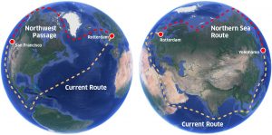 Arctic sea routes