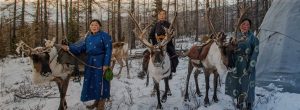 Mongolian reindeer herder women