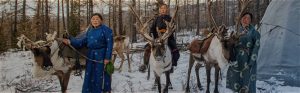 Mongolian reindeer herder women