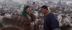 Nenet Reindeer herders with their reindeer