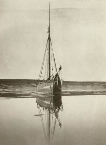 The 'Gjoa' in summer, Gjoahaven, King William Land by Captain Roald Amundsen (taken during the Norwegian Northwest Passage Expedition 1903-6)