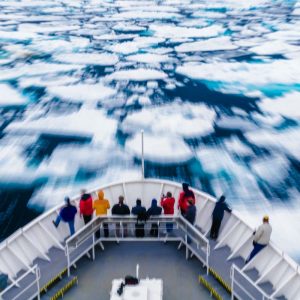 Bow of tourist ship