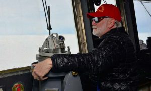 A skipper on an arctic ship